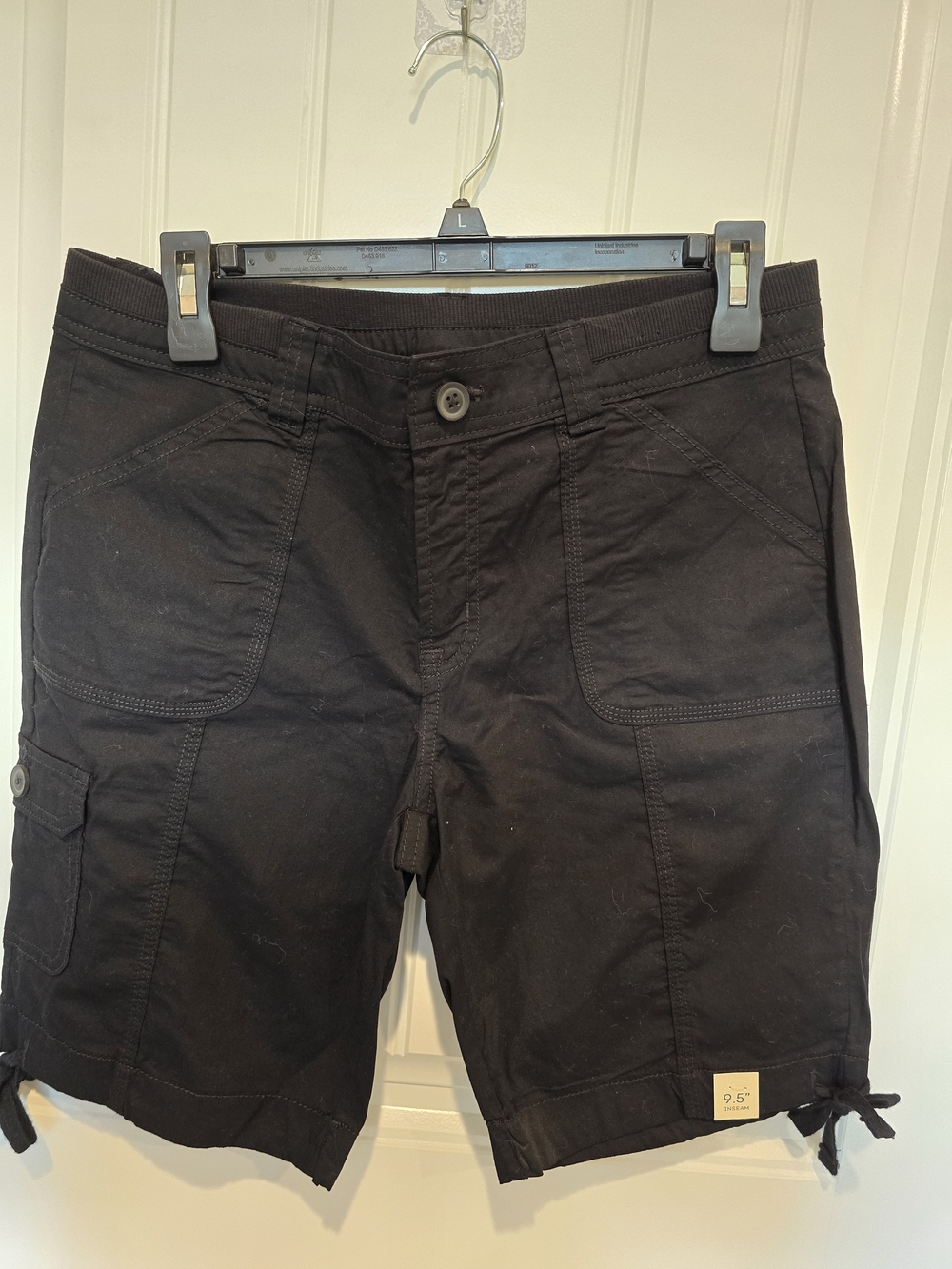 St. John's Bay Black Women’s Bermuda Shorts